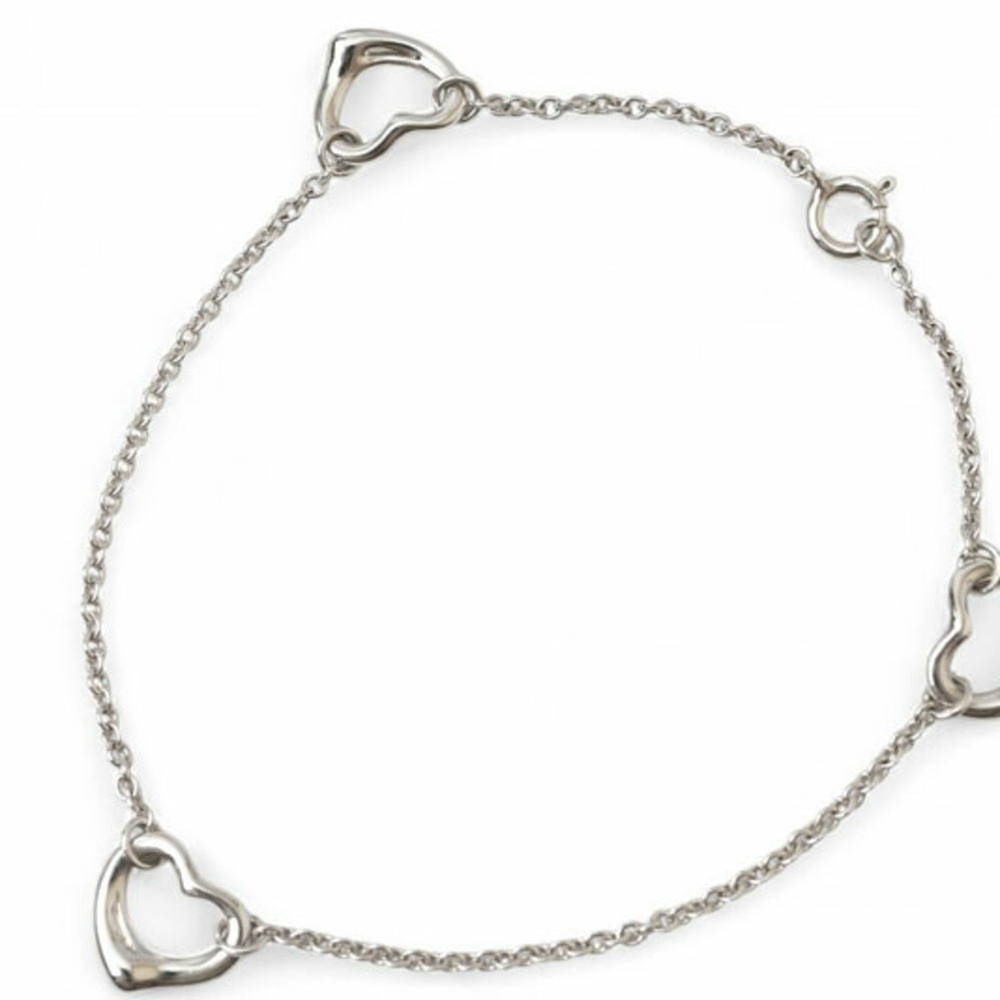 TIFFANY & CO. Silver Heart Charm Bracelet